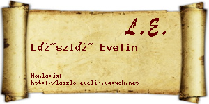 László Evelin névjegykártya