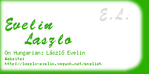 evelin laszlo business card